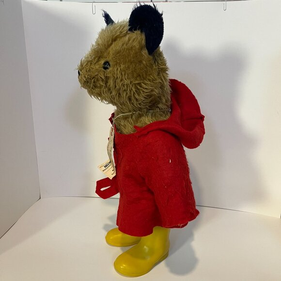 Vintage 1977 Paddington Bear Stuffed Plush 20" Eden Toys Yellow Boots Red Coat - Picture 7 of 16